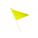 Bezpečnostná vlajka na bicykel OXC 1,5 M - žltá